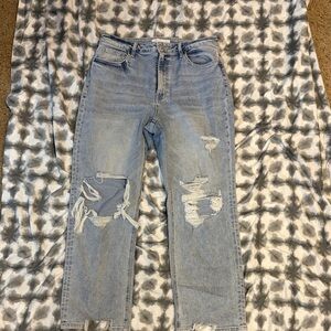 VERVET BY FLYING MONKEY Light Blue Distressed Boyfriend Jeans